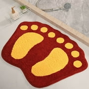 ASEIDFNSA Bathroom Rugs Mats Water Absorbent Mat Used In Bathroom Shower Room Soft Microfiber Machine Washable Bath Mat Highly Absorbent and Machine Washable Shower Bathroom Floor Towel White